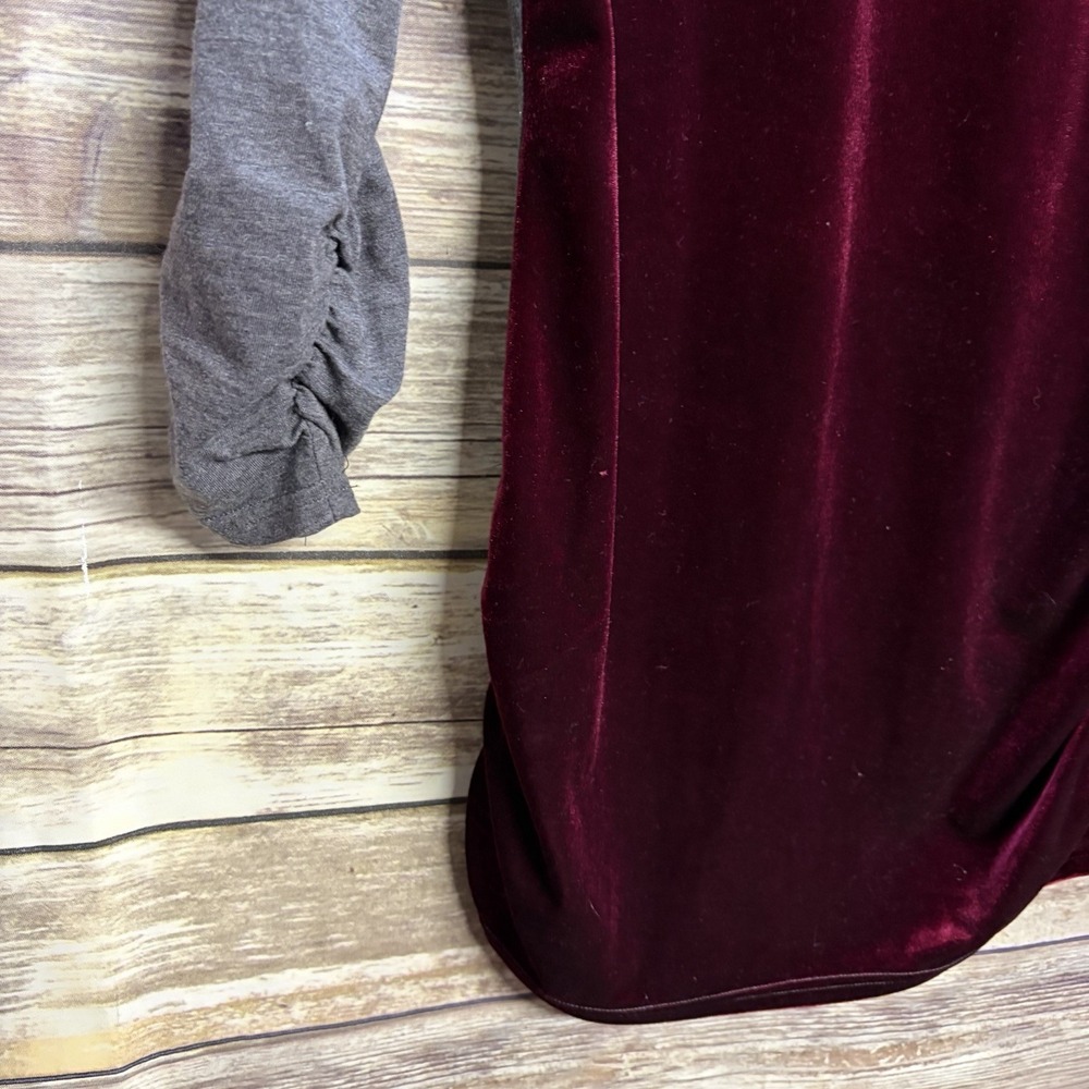 Sundance Dulcet Tones Velour Velvet Jersey Women's Medium Round Neck Top View 5